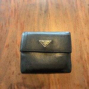 Prada Black Leather Wallet